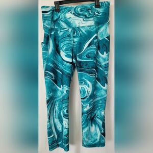 Xersion LT Capri Womens Leggings Stretchy Athletic Exercise Women Large Tall
